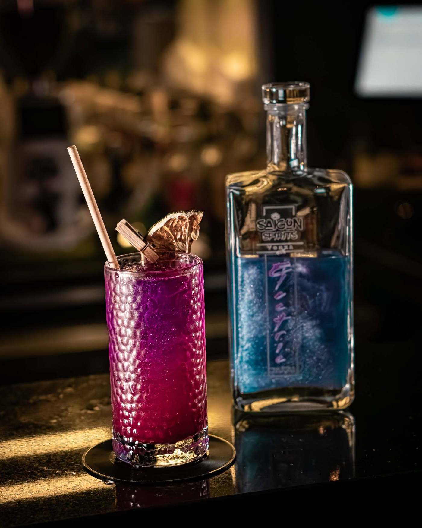 Saigon Spirits Electric Vodka cocktail bar Vietnam