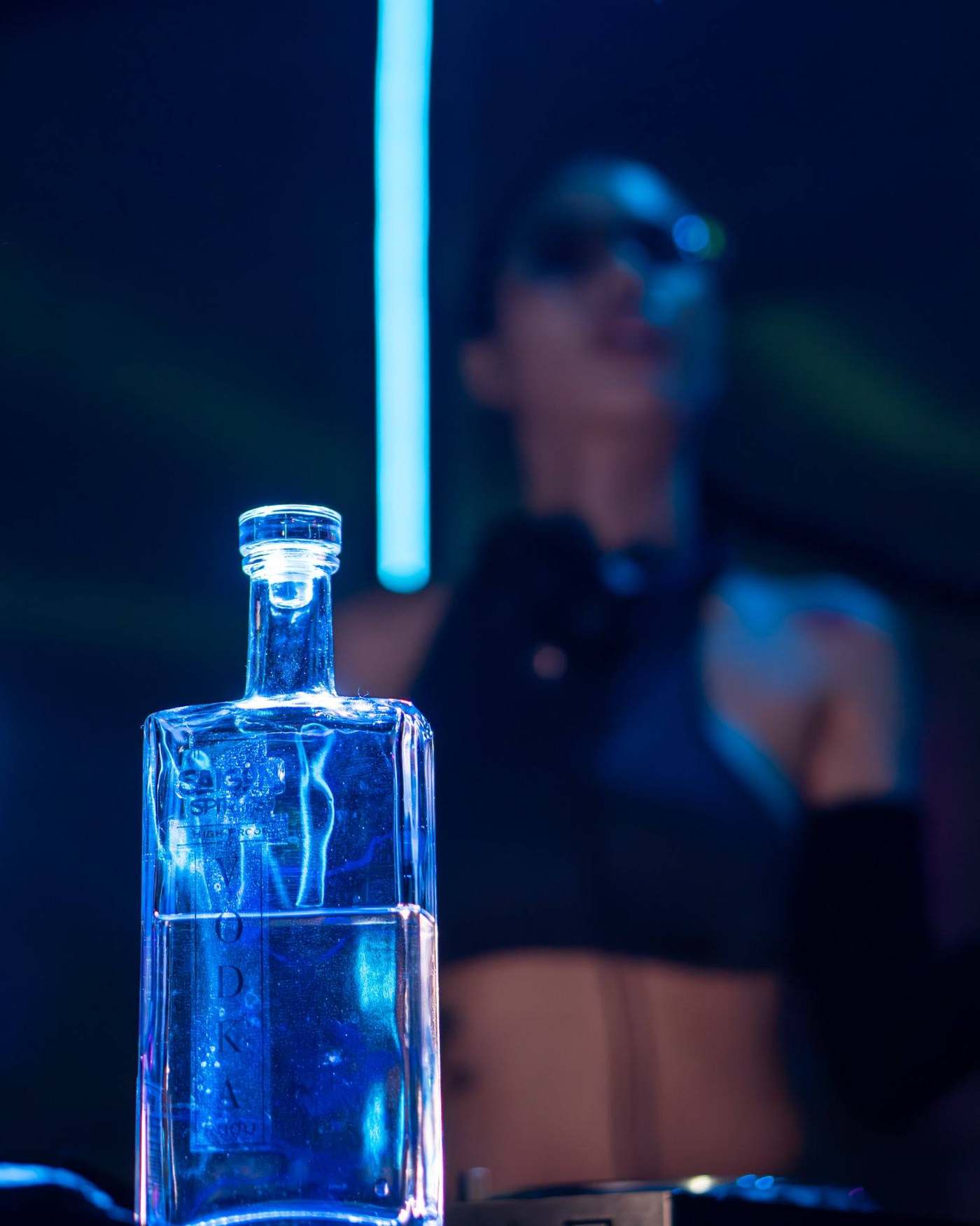 Electric Vodka butterfly pea flower neon blue Vietnam